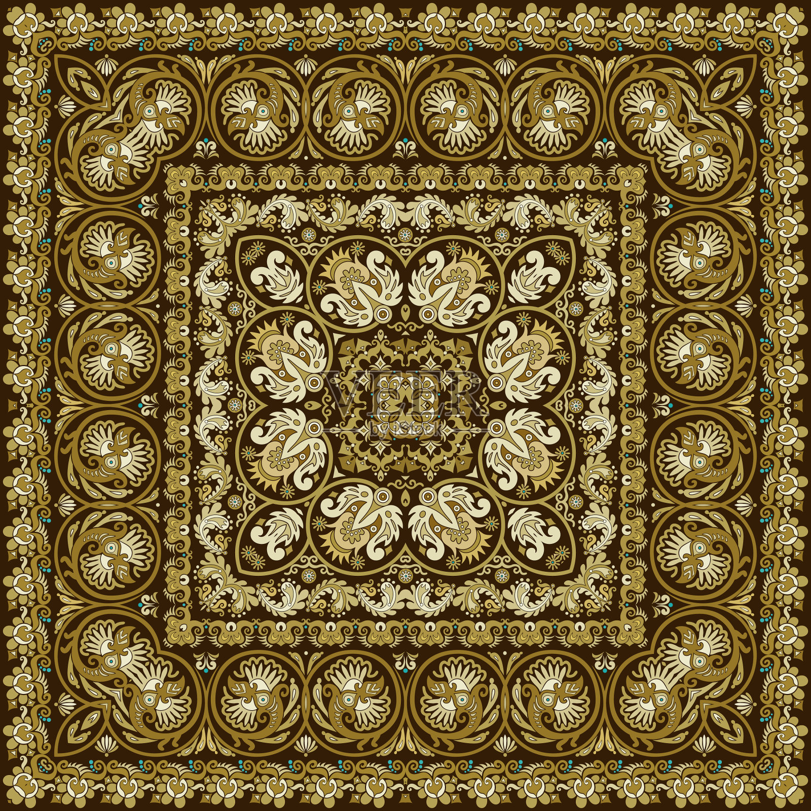 装饰民族复古插画图片素材