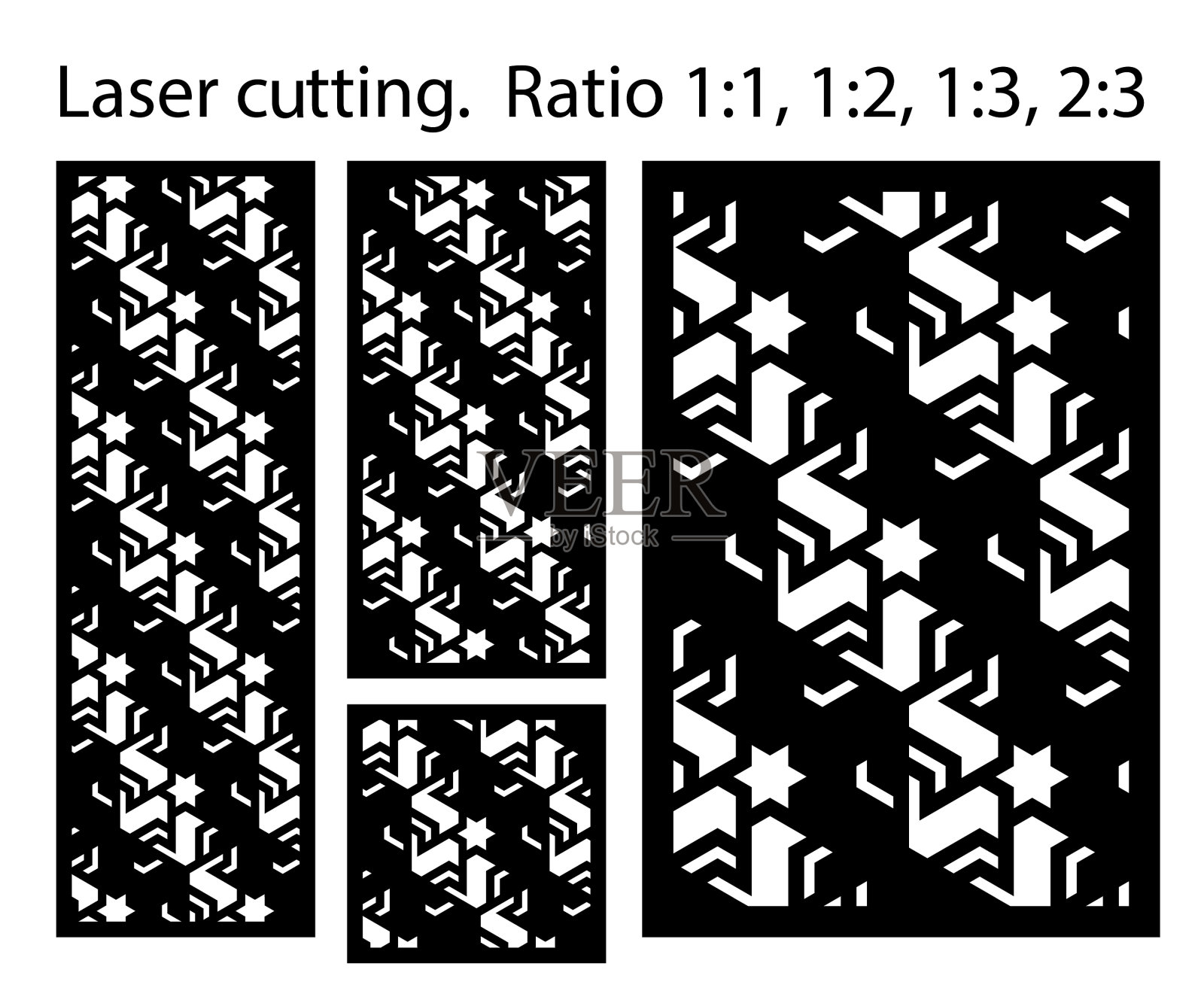 激光图案集装饰面板插画图片素材