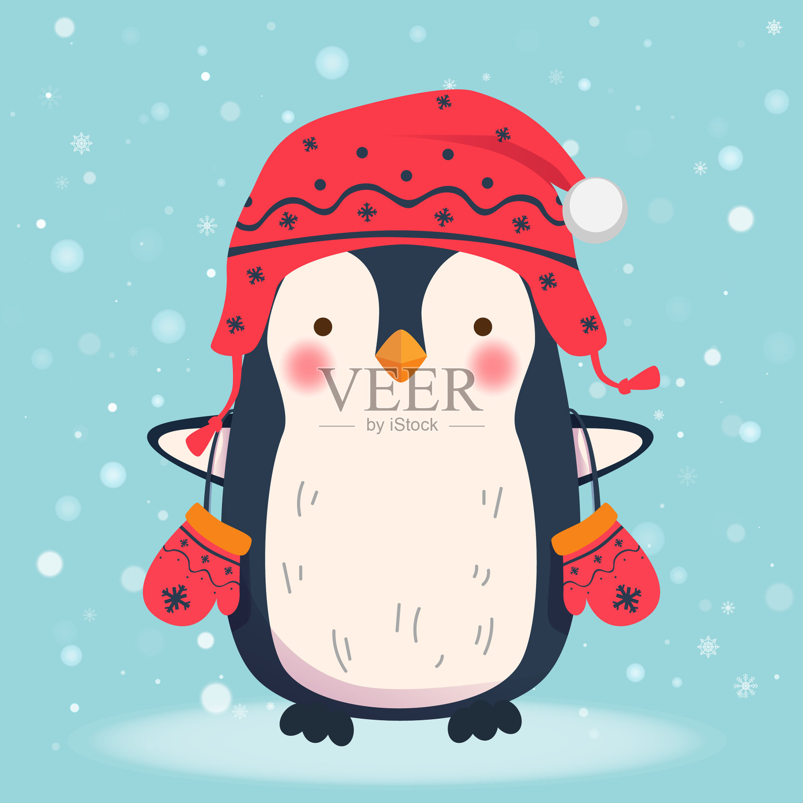 企鹅卡通插画图片素材