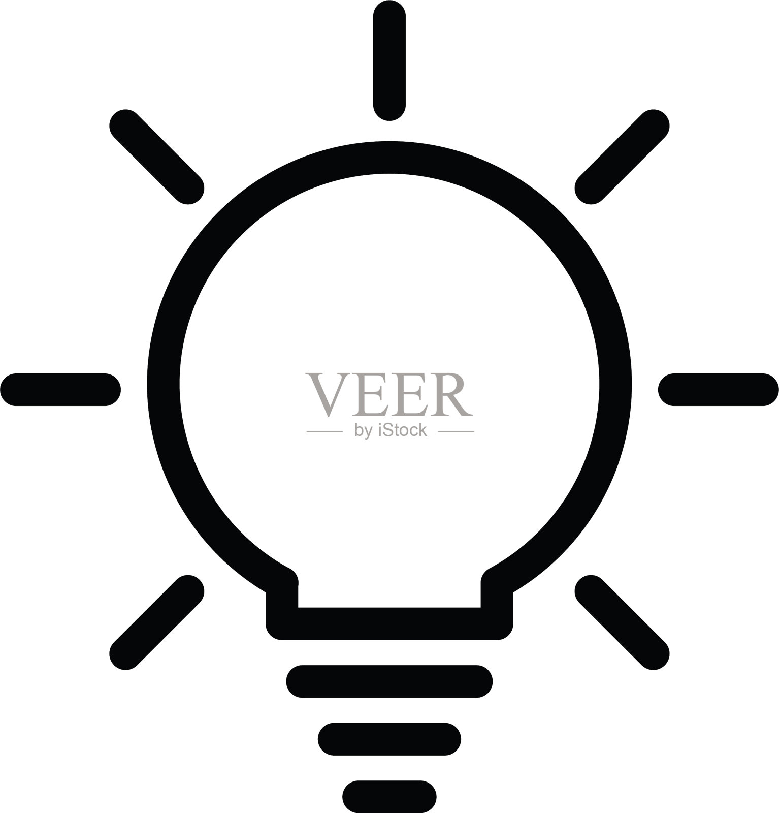 灯泡线图标图标素材