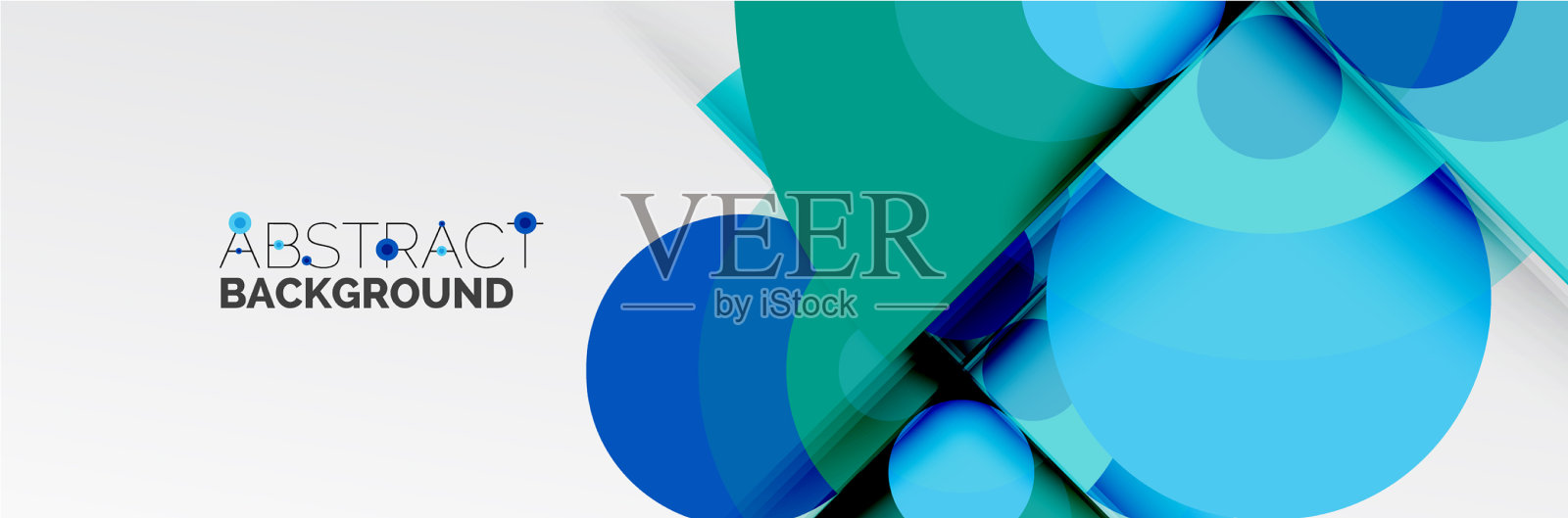 明亮的颜色圆圈抽象圆形的形状和插画图片素材