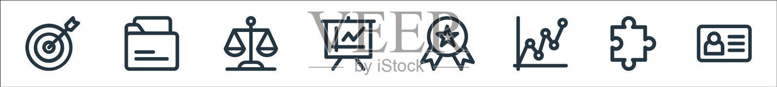 业务线图标线性集质量线集图标素材