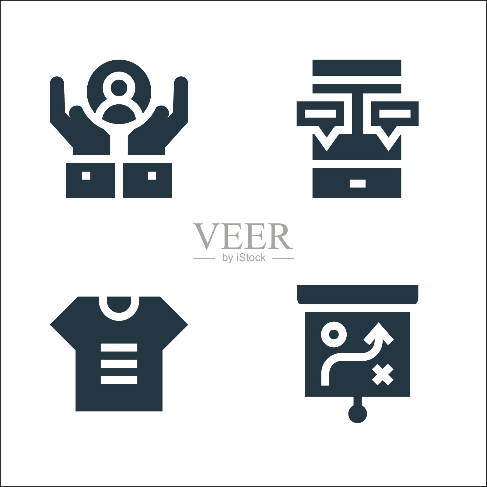 广告线图标线性设置质量线图标素材