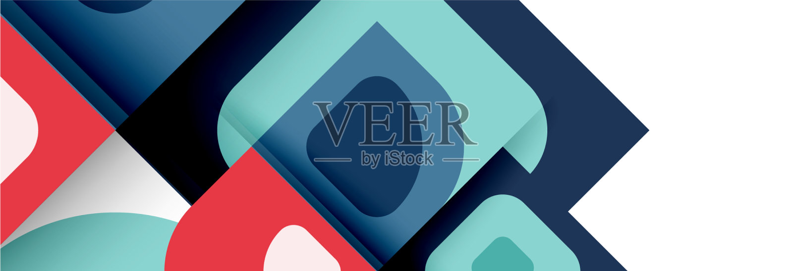 集现代几何抽象插画图片素材