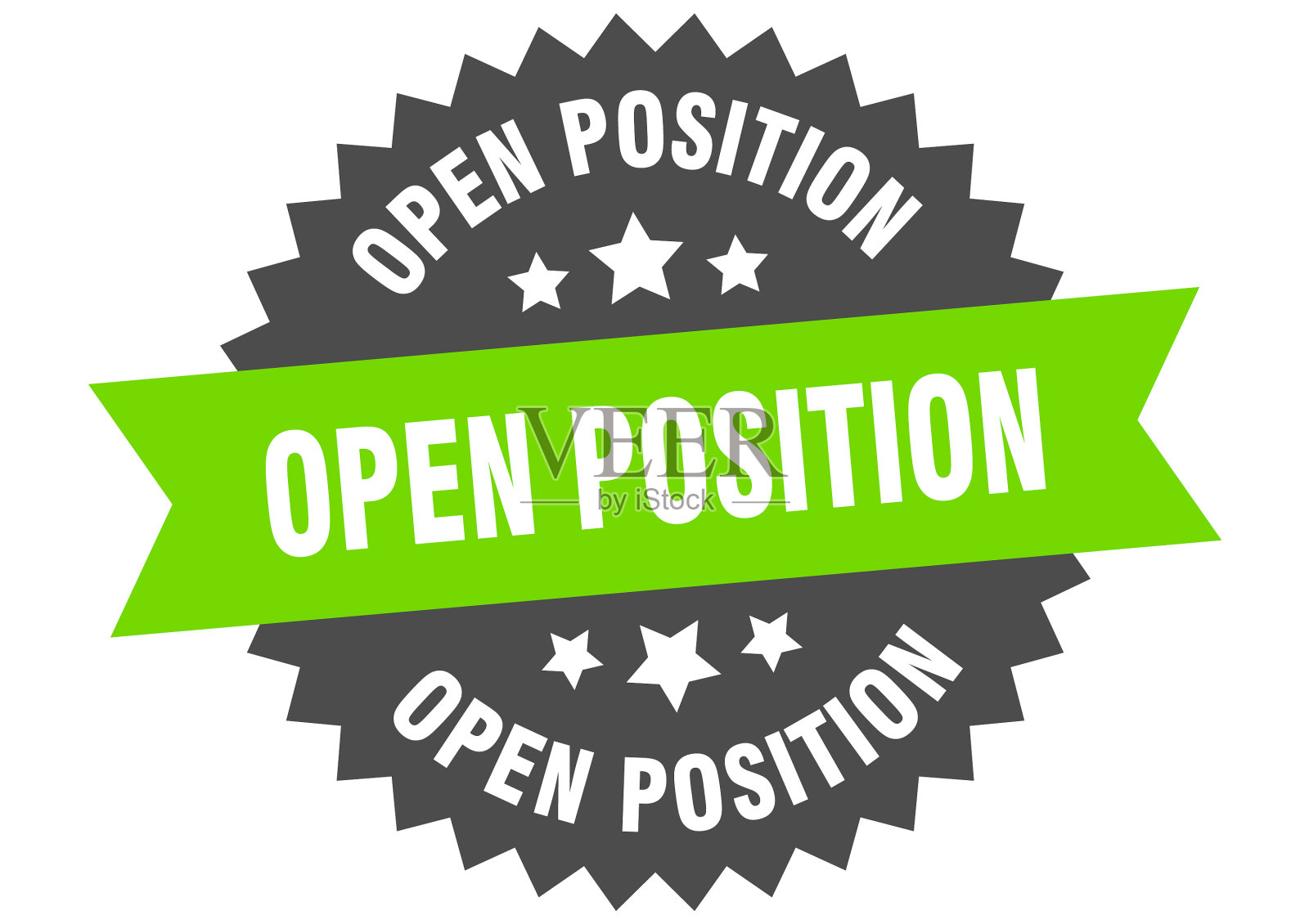 开放位置圆形隔离丝带标签开放插画图片素材