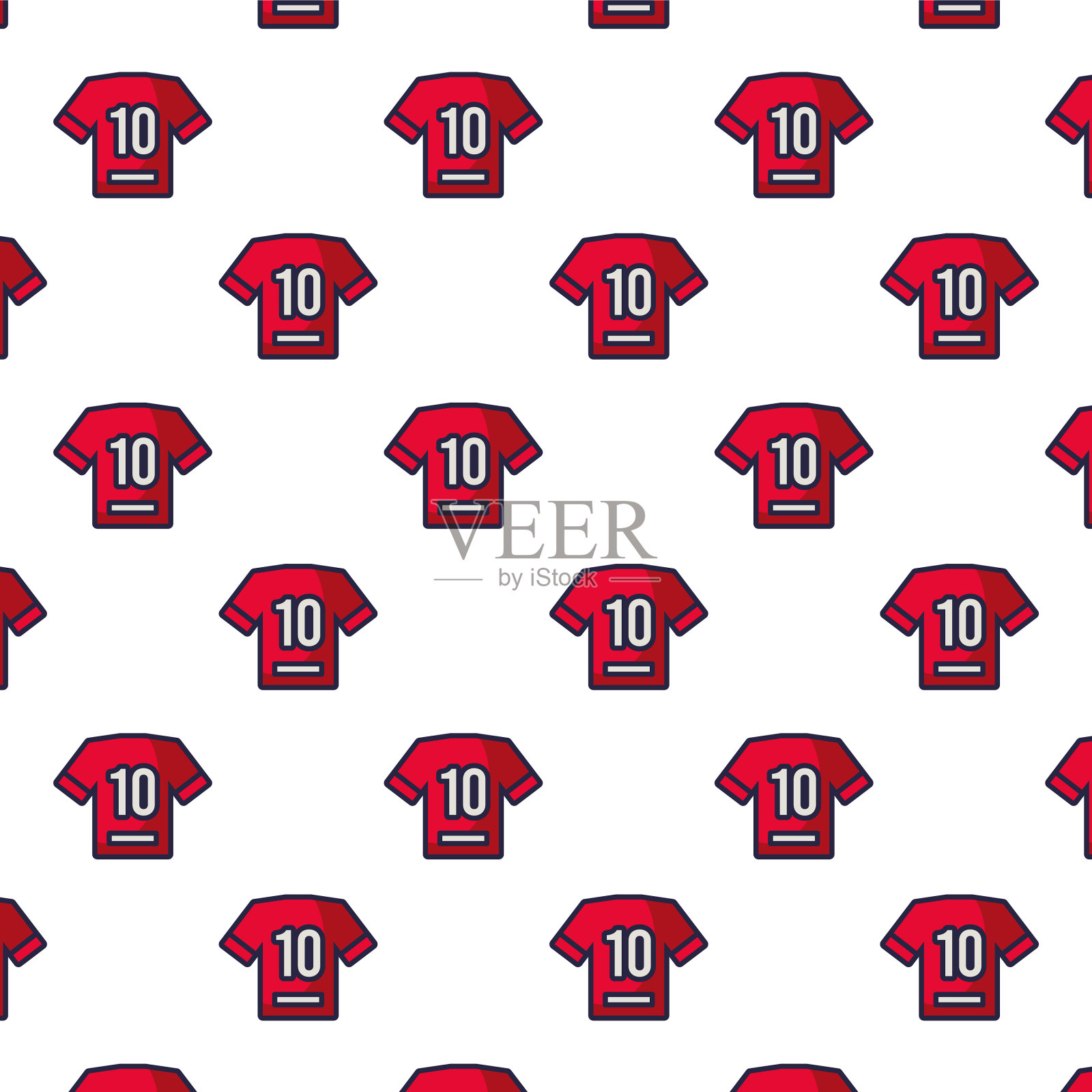 队长t恤队服图案插画图片素材