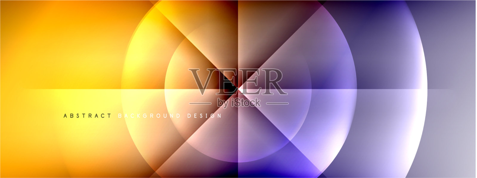 抽象背景-圆和十字上插画图片素材