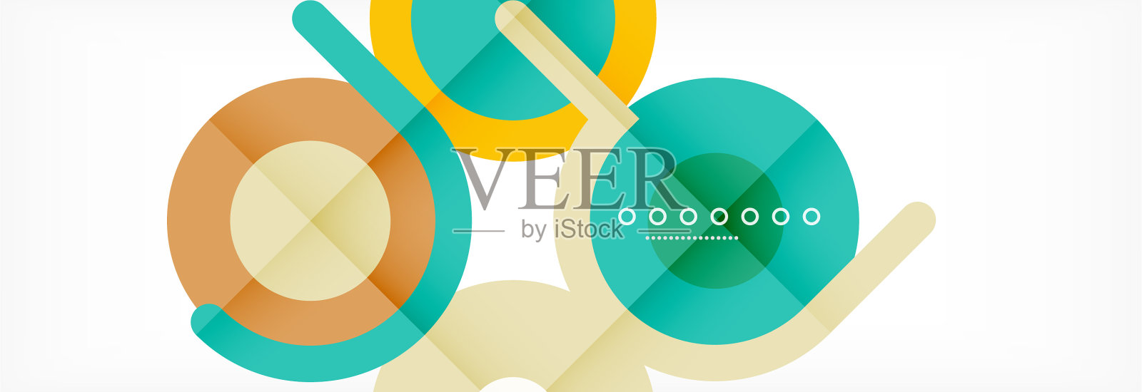 圆圈和线条抽象了封面的背景插画图片素材