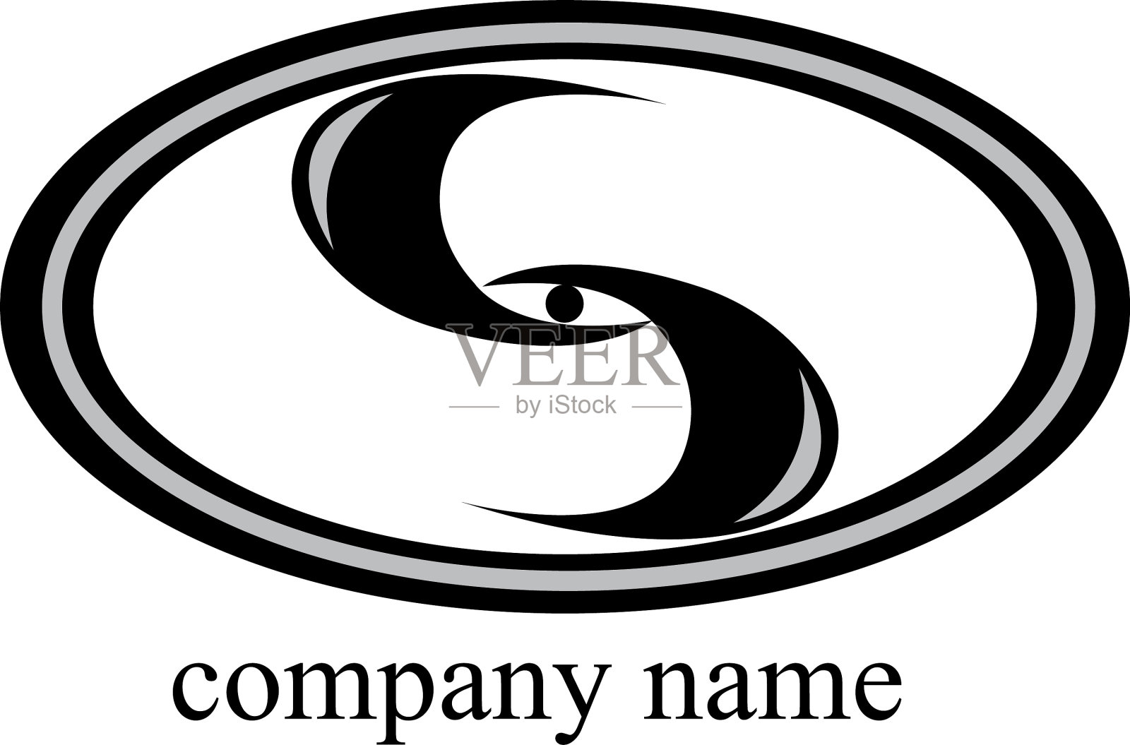 字母标志设计独特插画图片素材