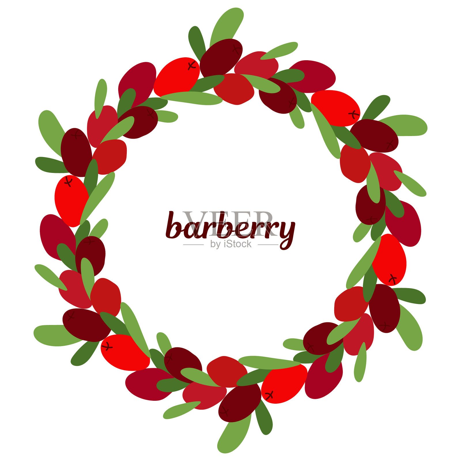 伏牛花花环设计元素图片