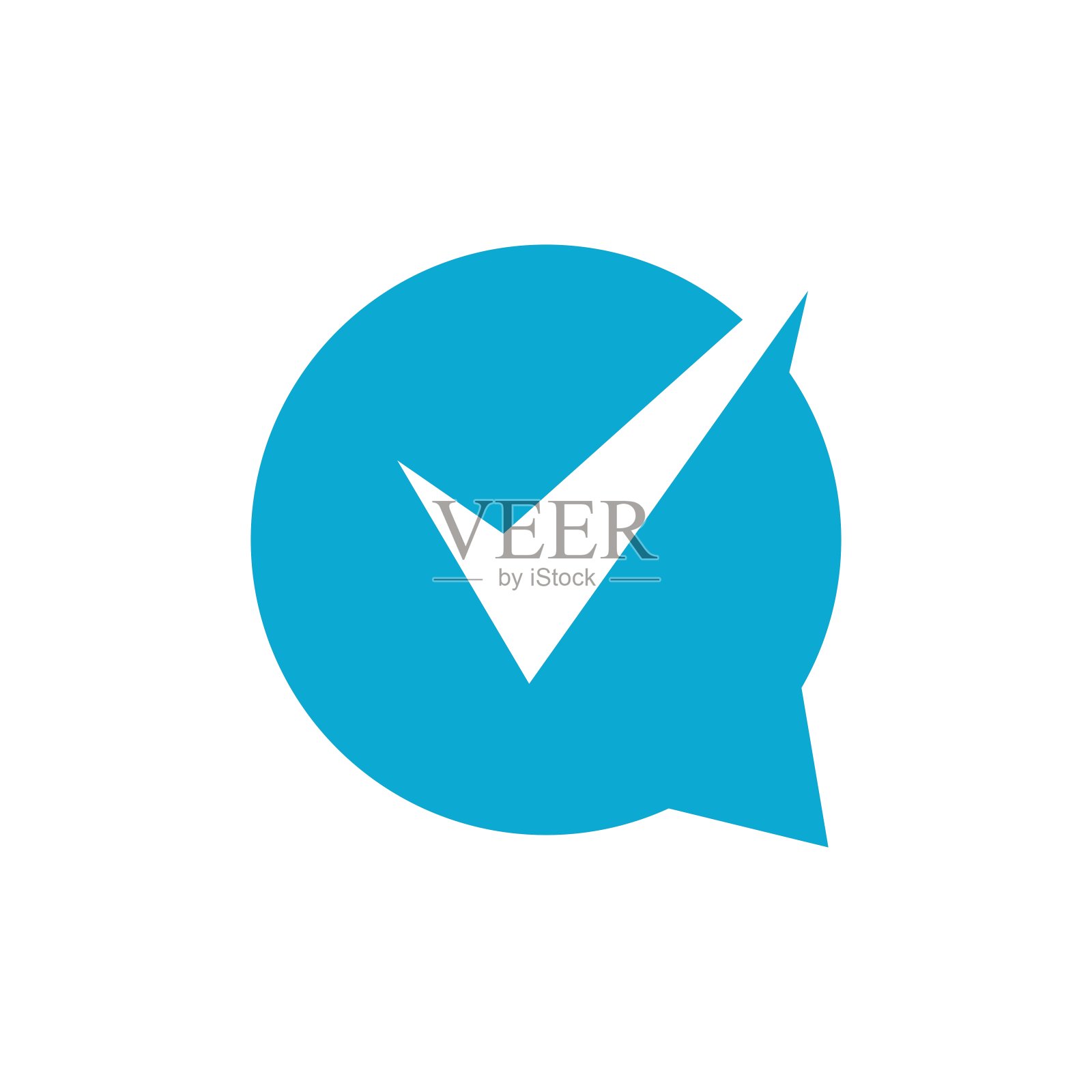 检查谈话聊天气泡矢量图标插图插画图片素材