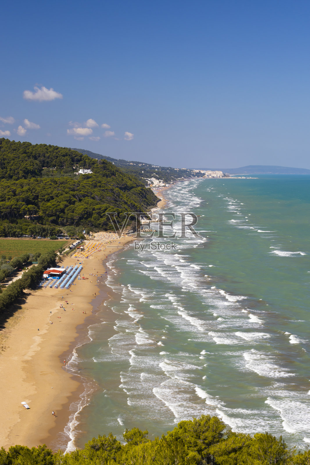 Baia Calenella beach, Vico del Gargano,福贾,意大利照片摄影图片