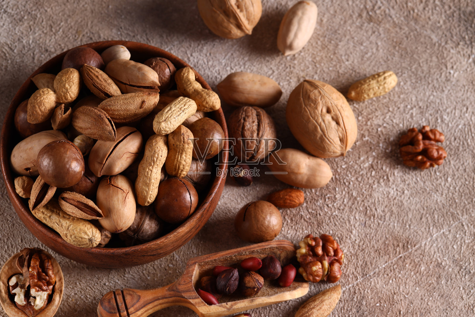 各种坚果照片摄影图片