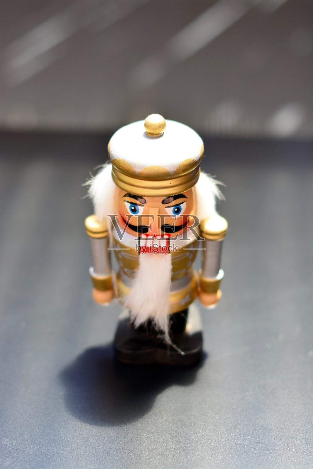 胡桃夹子,洋娃娃,模糊的背景照片摄影图片