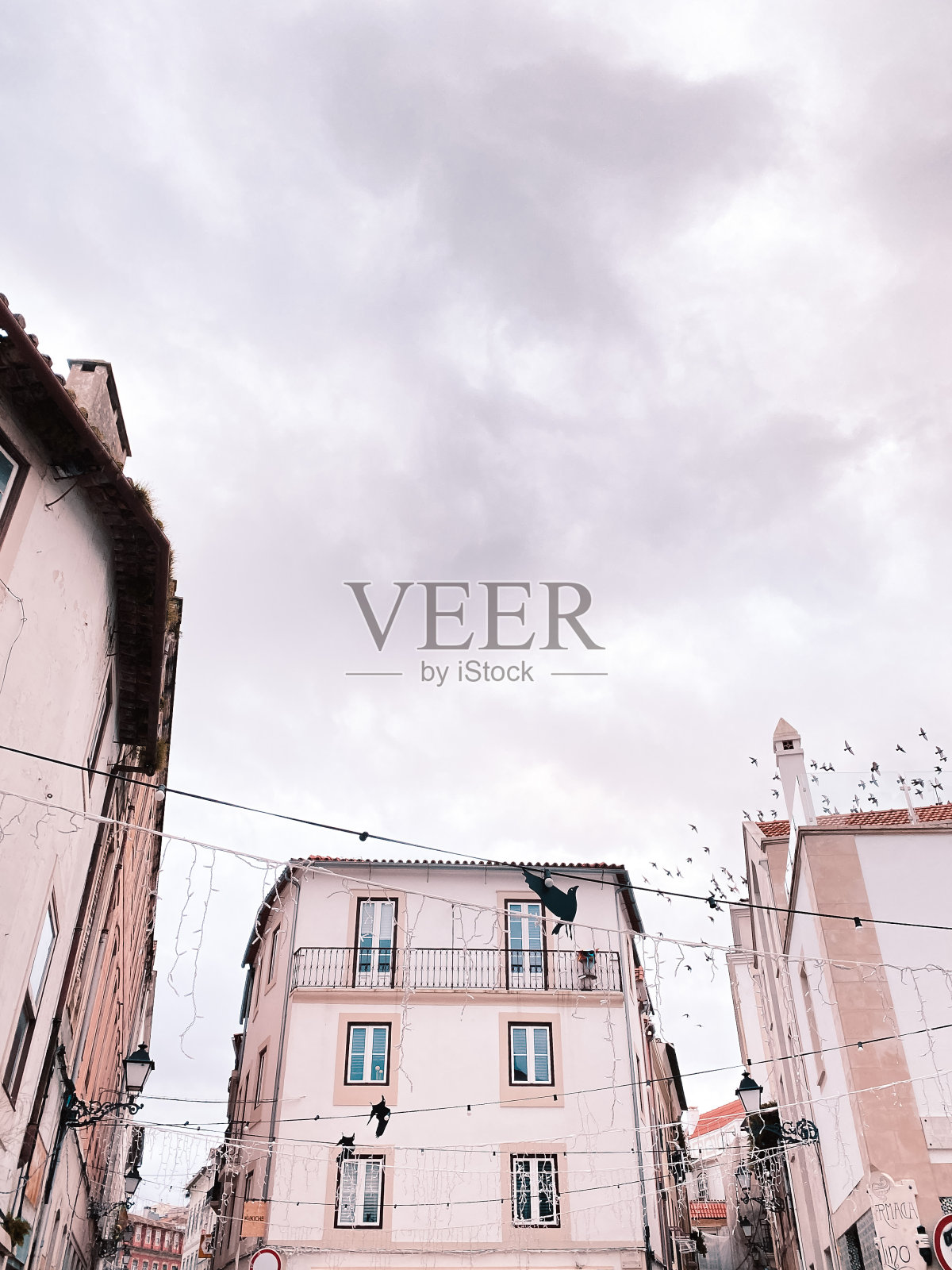 传统房屋,葡萄牙鸟的风景摄影背景照片摄影图片