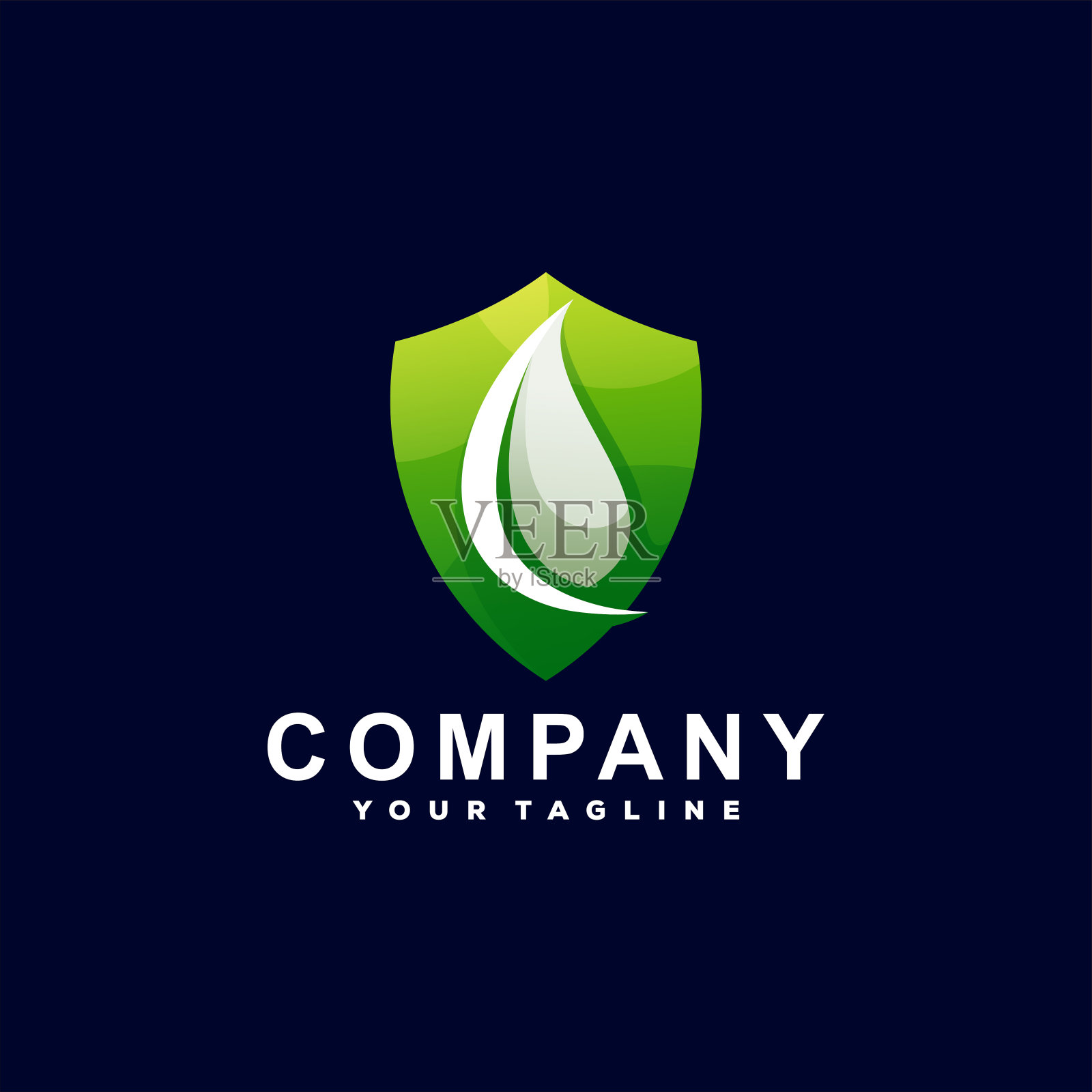 盾色渐变标志设计插画图片素材