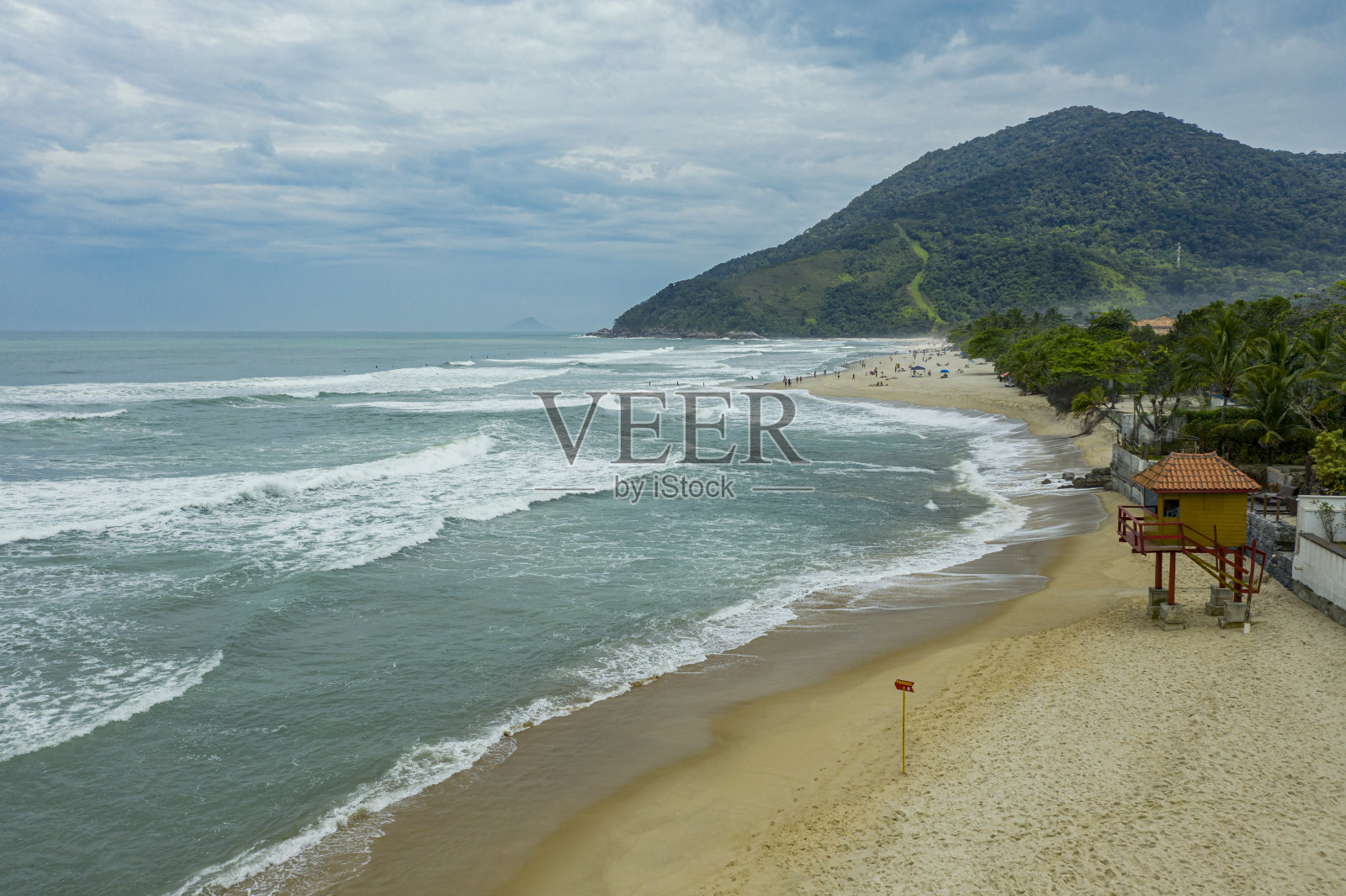 Maresias海滩,圣保罗,巴西。照片摄影图片