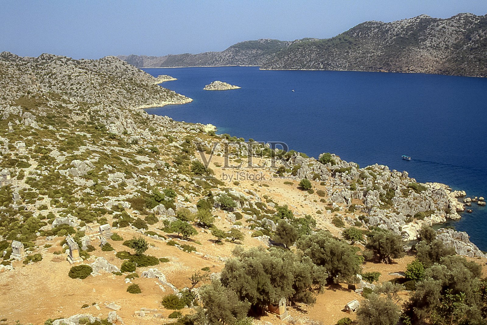 土耳其地中海沿岸的凯科娃湾照片摄影图片