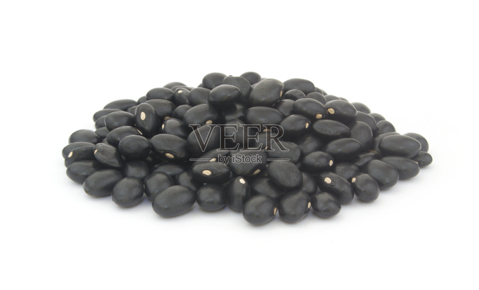 黑豆分离于白豆上照片摄影图片