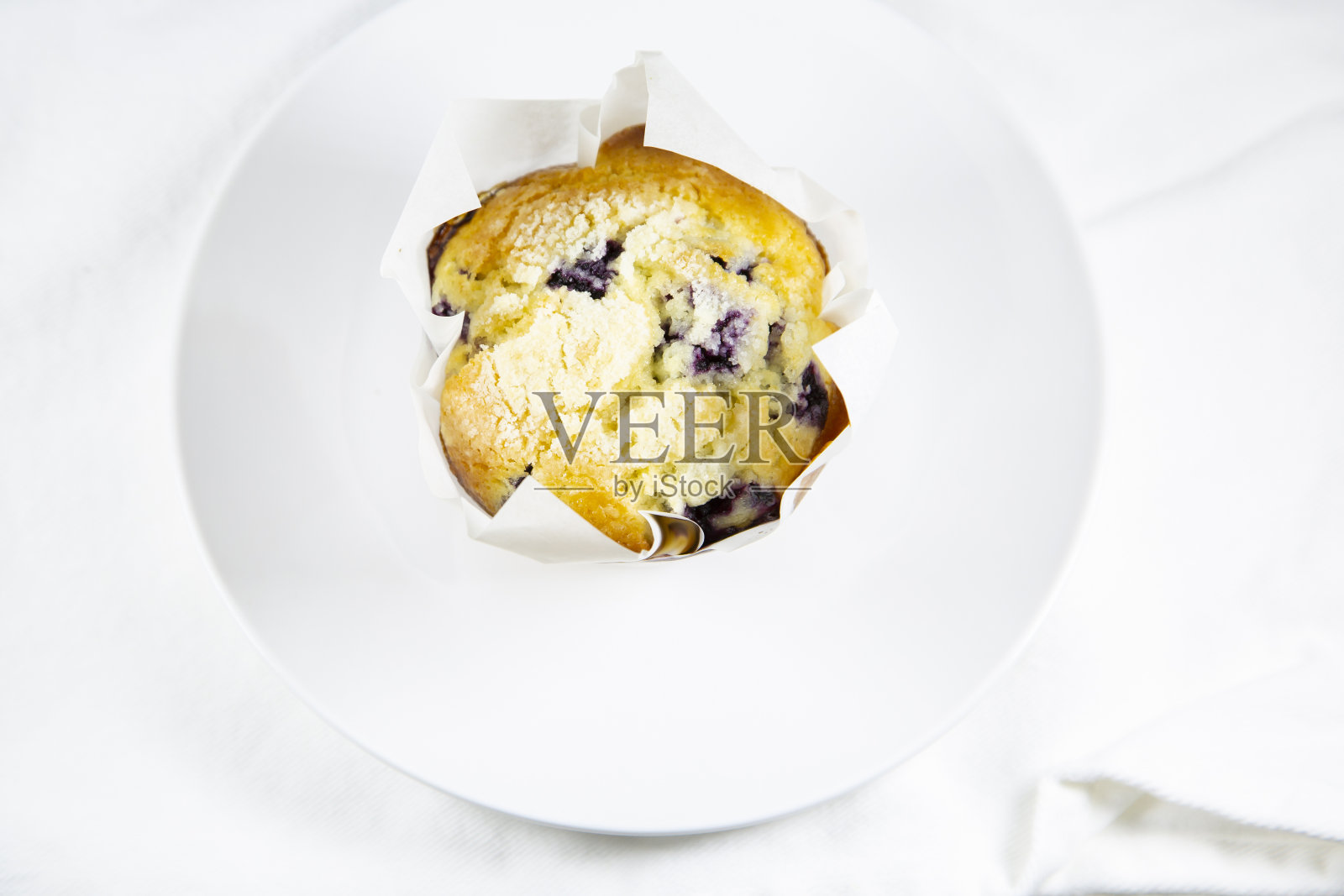 蓝莓松饼照片摄影图片