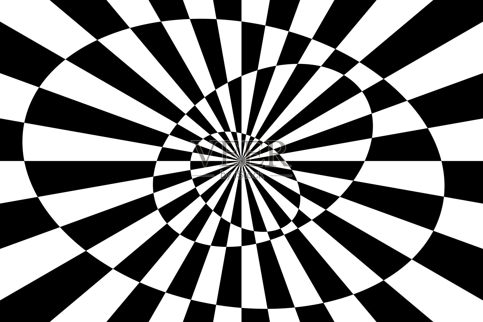 带有光学错觉的条纹和形状的矢量插图。Op艺术的抽象背景。插画图片素材