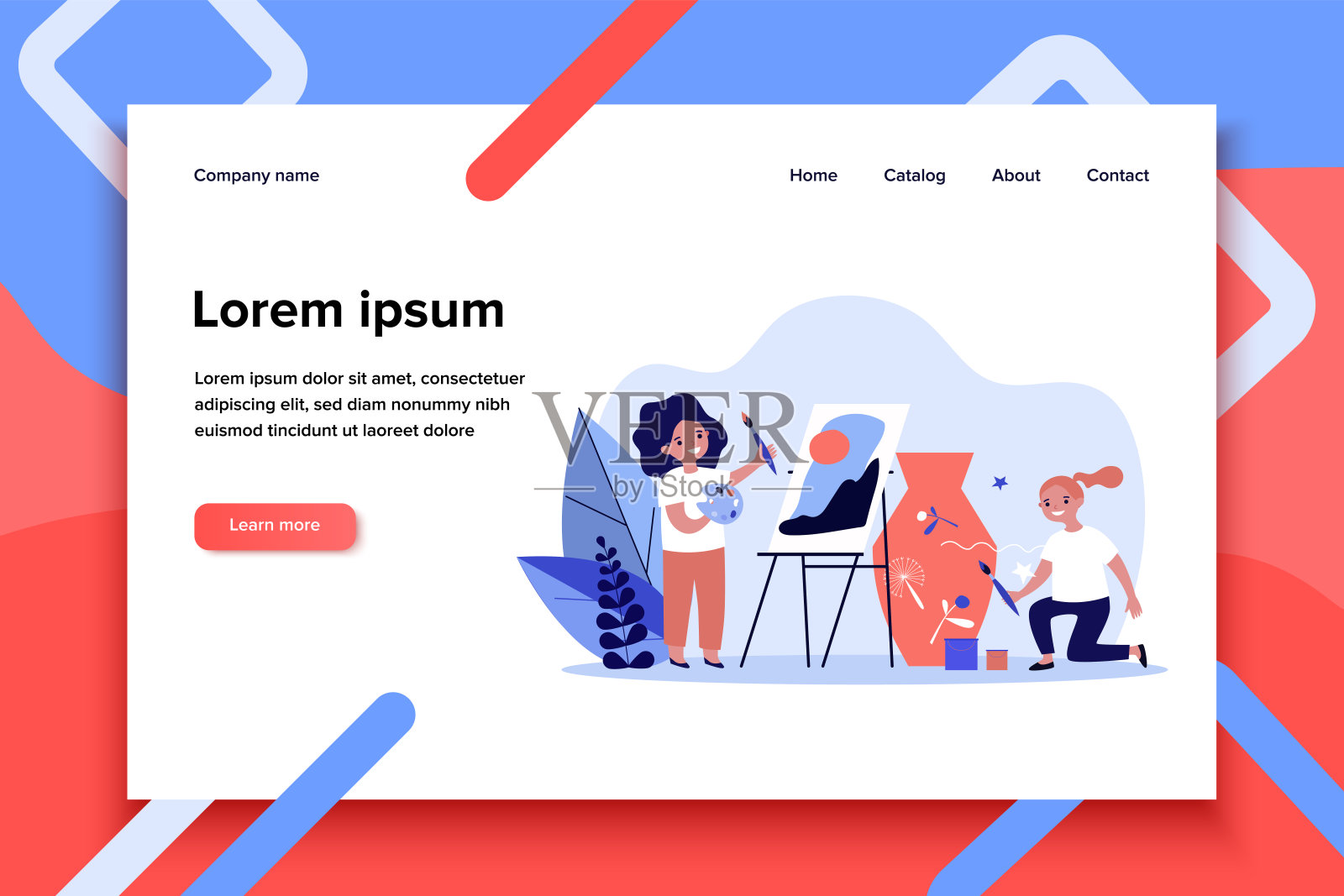 快乐艺术学校学生插画图片素材