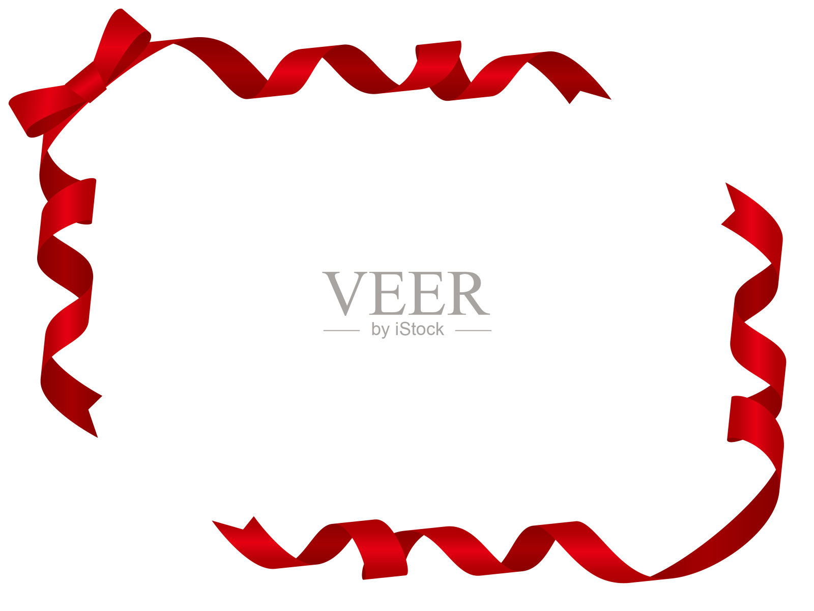 缠绕缎带框架背景材料插画图片素材