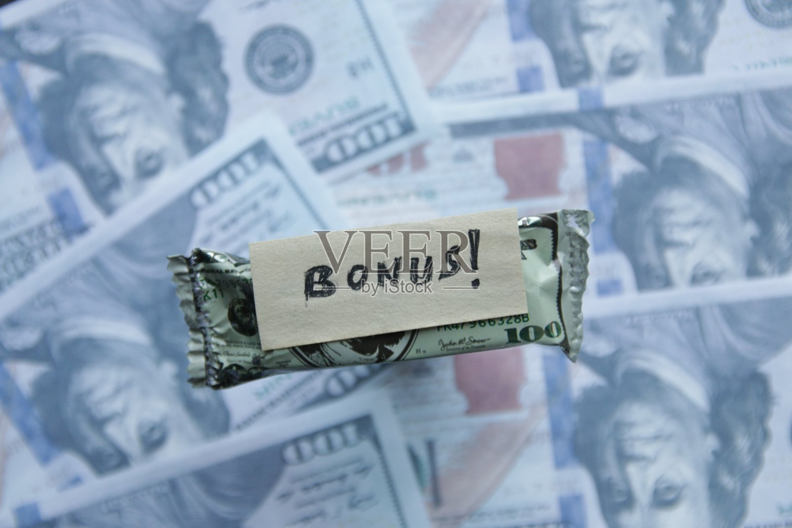 奖金的概念。照片摄影图片