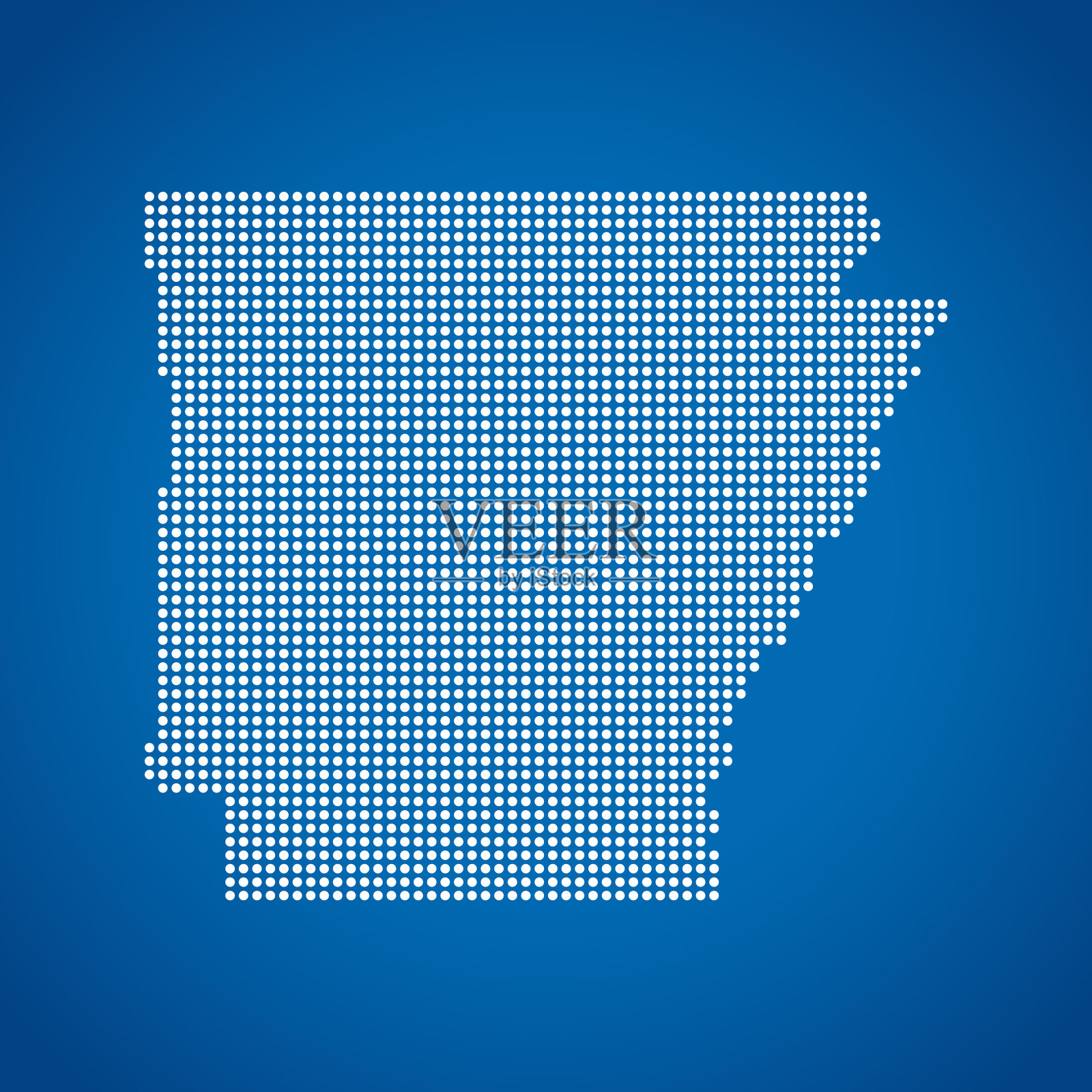 阿肯色州的地图插画图片素材