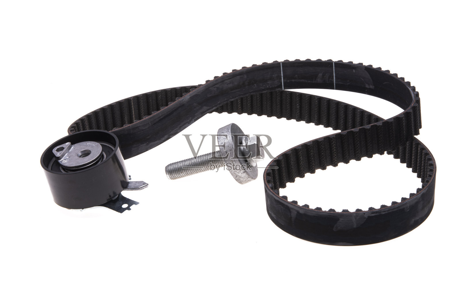 汽车发动机皮带隔离照片摄影图片