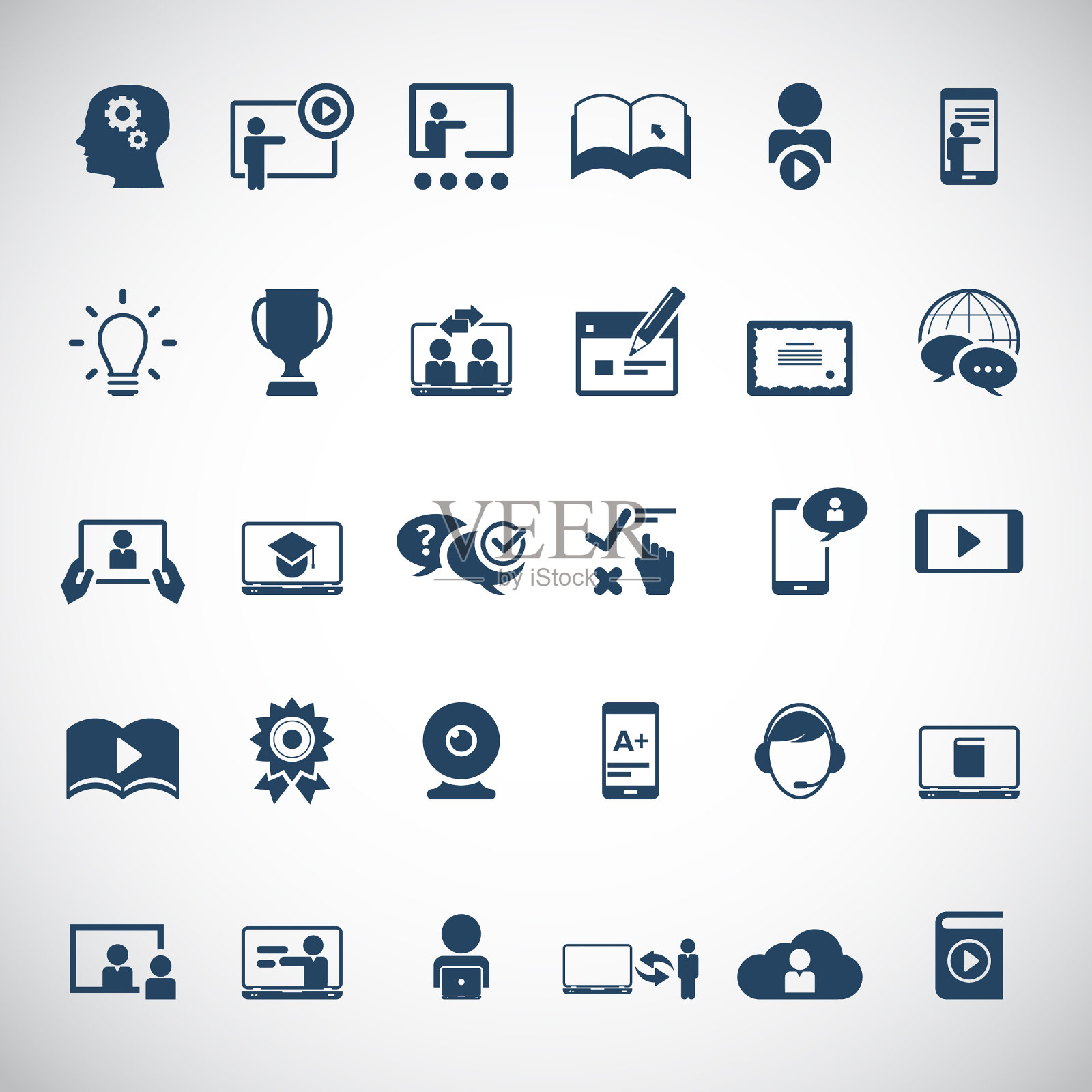 电子学习图标图标素材