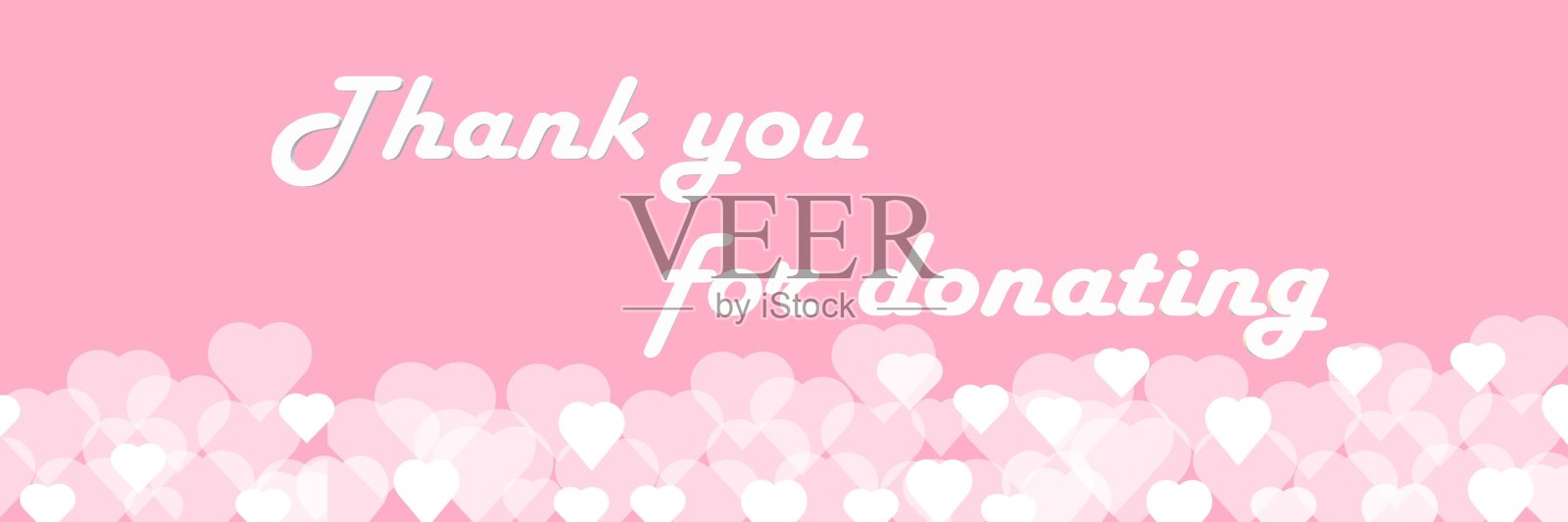 谢谢你为慈善捐赠短信。简单,优雅和简单的信息,为您的慈善活动。国际慈善日插画图片素材