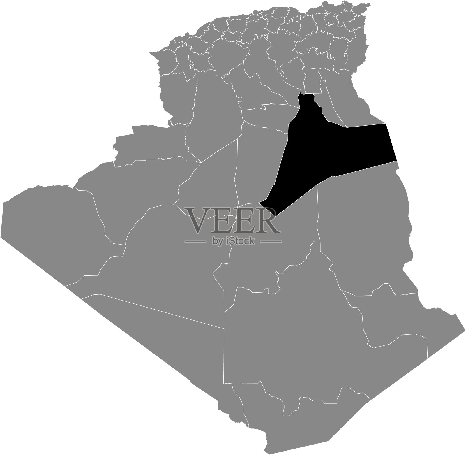 瓦尔格拉省位置图插画图片素材
