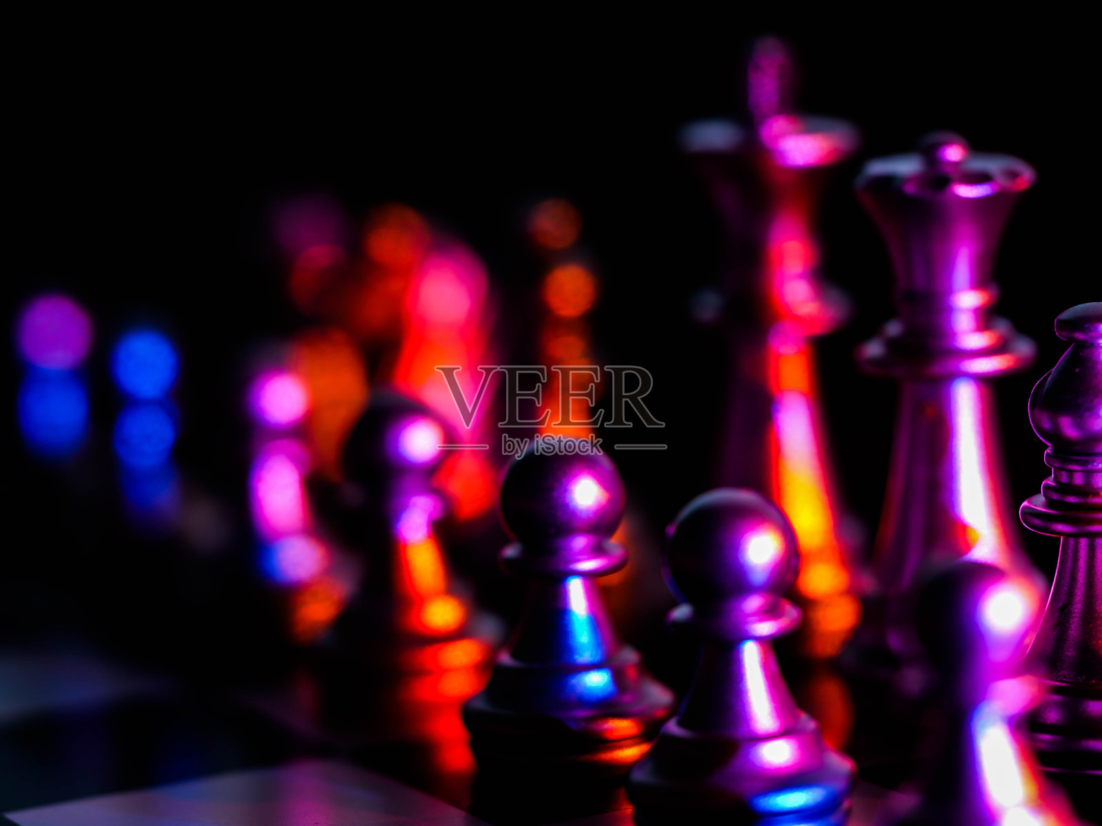 国际象棋棋盘游戏。战略构想概念业务未来图形图标。照片摄影图片