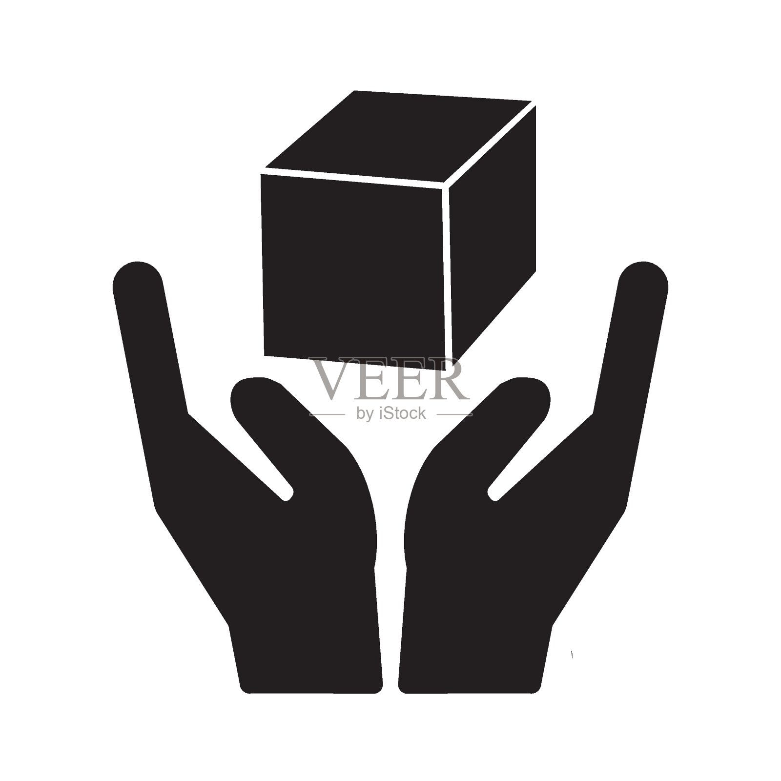 小心轻放符号、象形文字插画图片素材