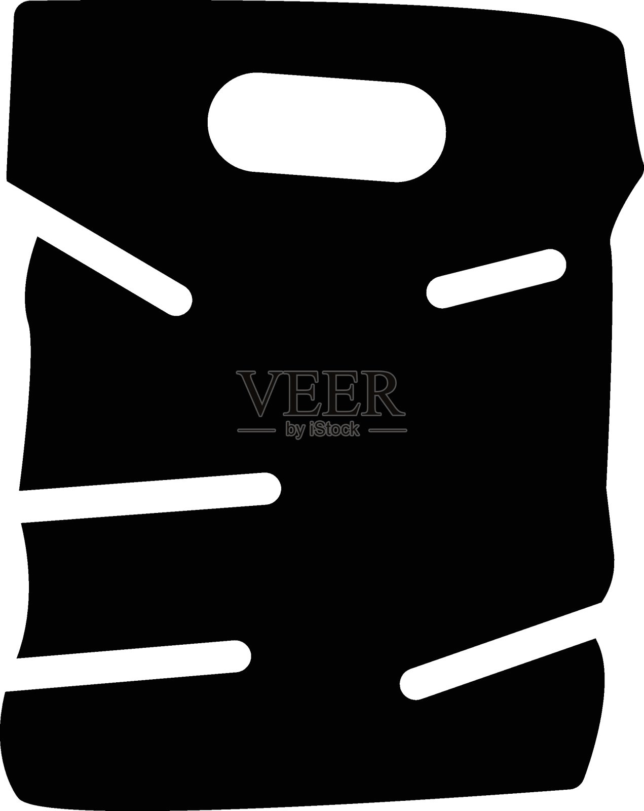 浪费的塑料袋插画图片素材