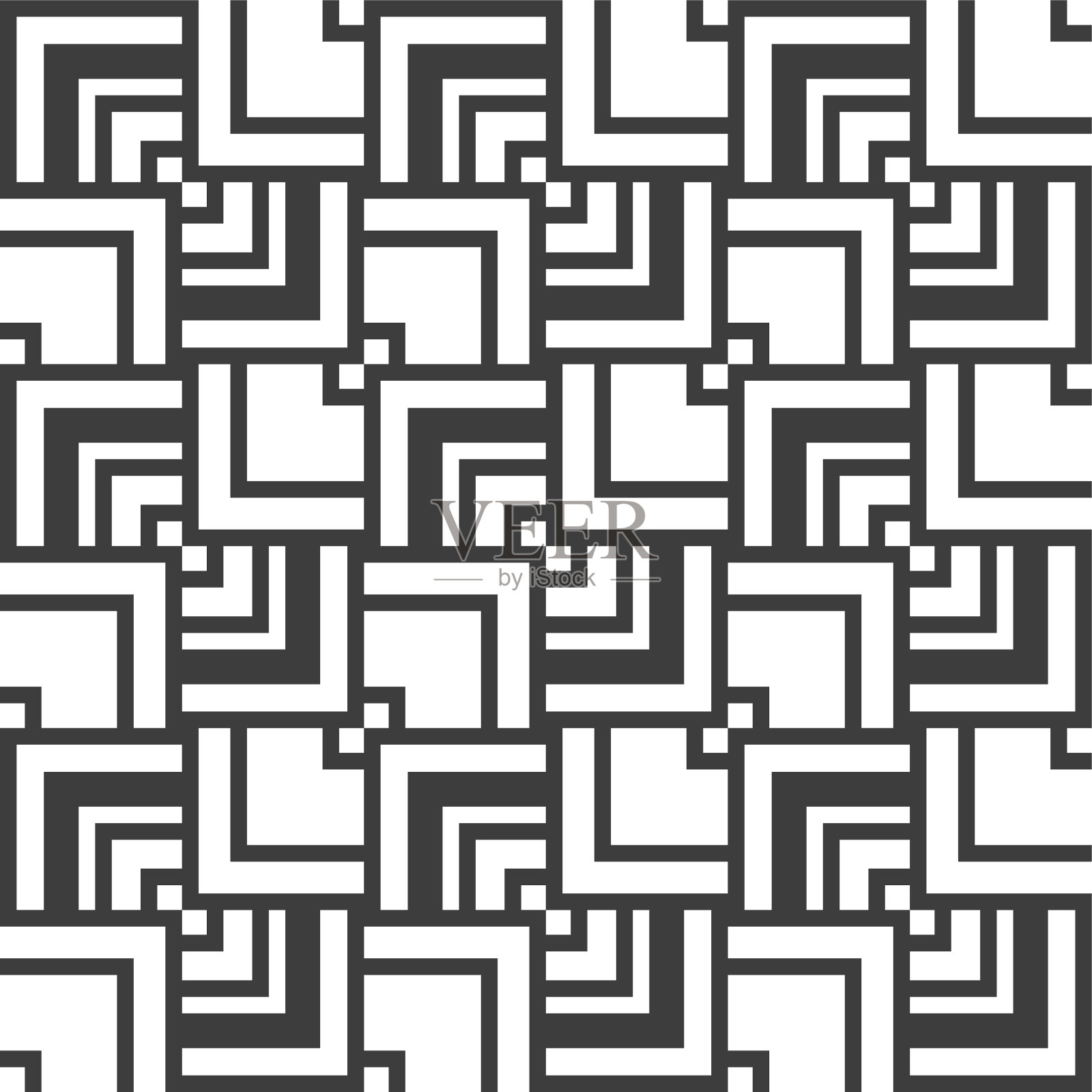 抽象线条镶嵌图案。重复带有条纹元素的几何贴图。插画图片素材