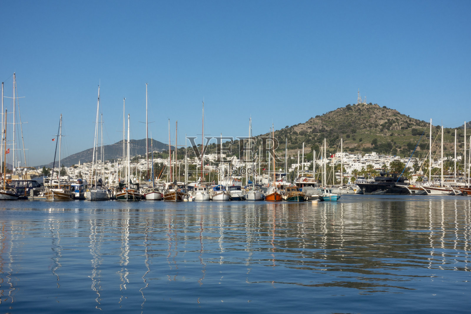 博德鲁姆港照片摄影图片