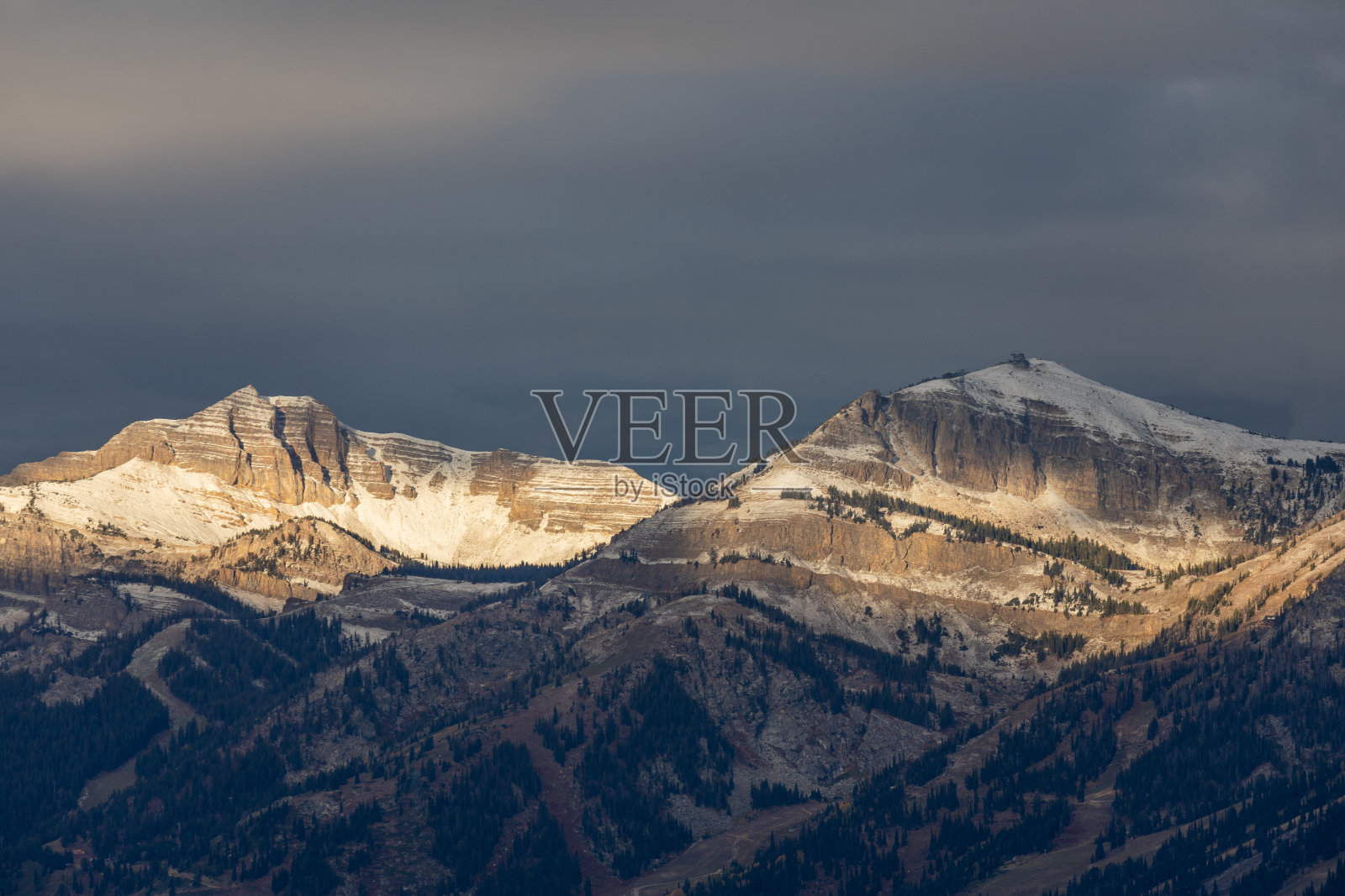 风景优美的提顿秋景照片摄影图片