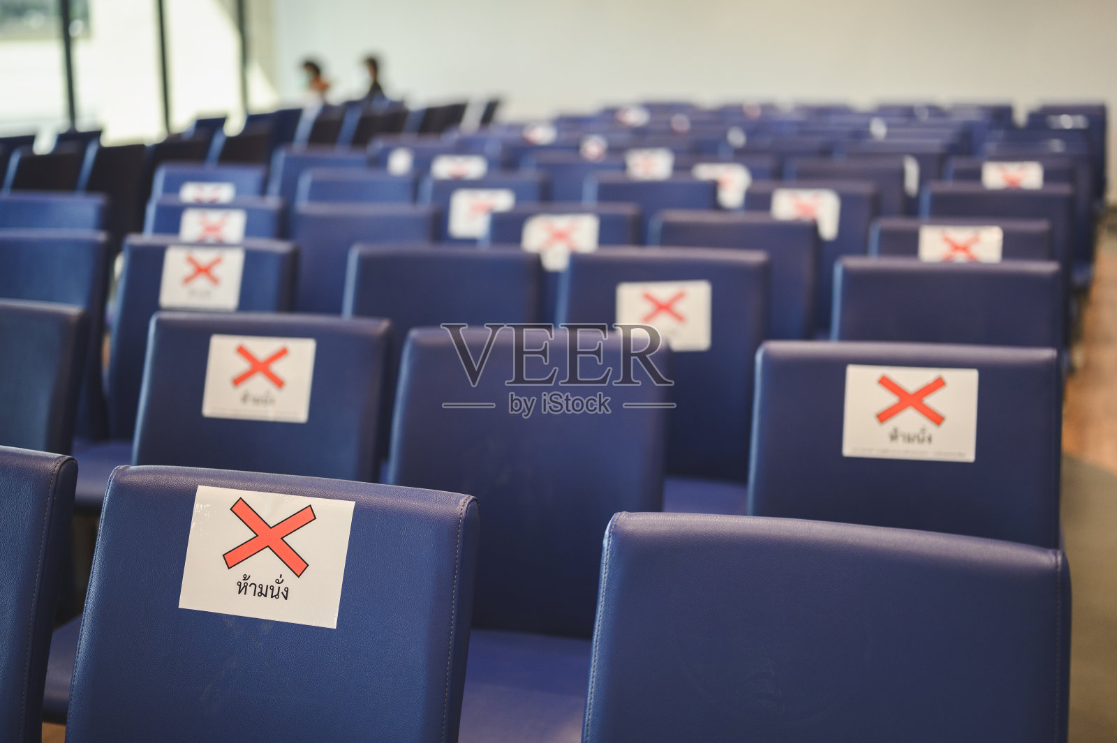 泰国东芒机场社会距离的新常态照片摄影图片