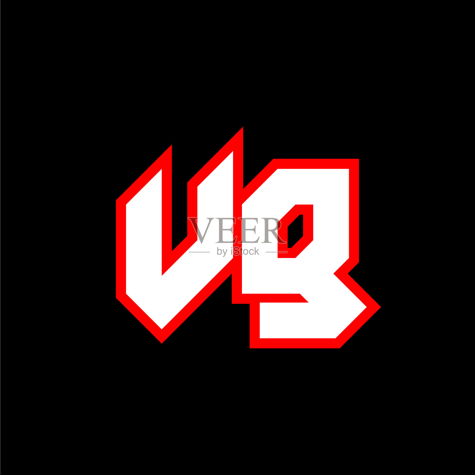 Vg logo设计初始Vg字母设计插画图片素材
