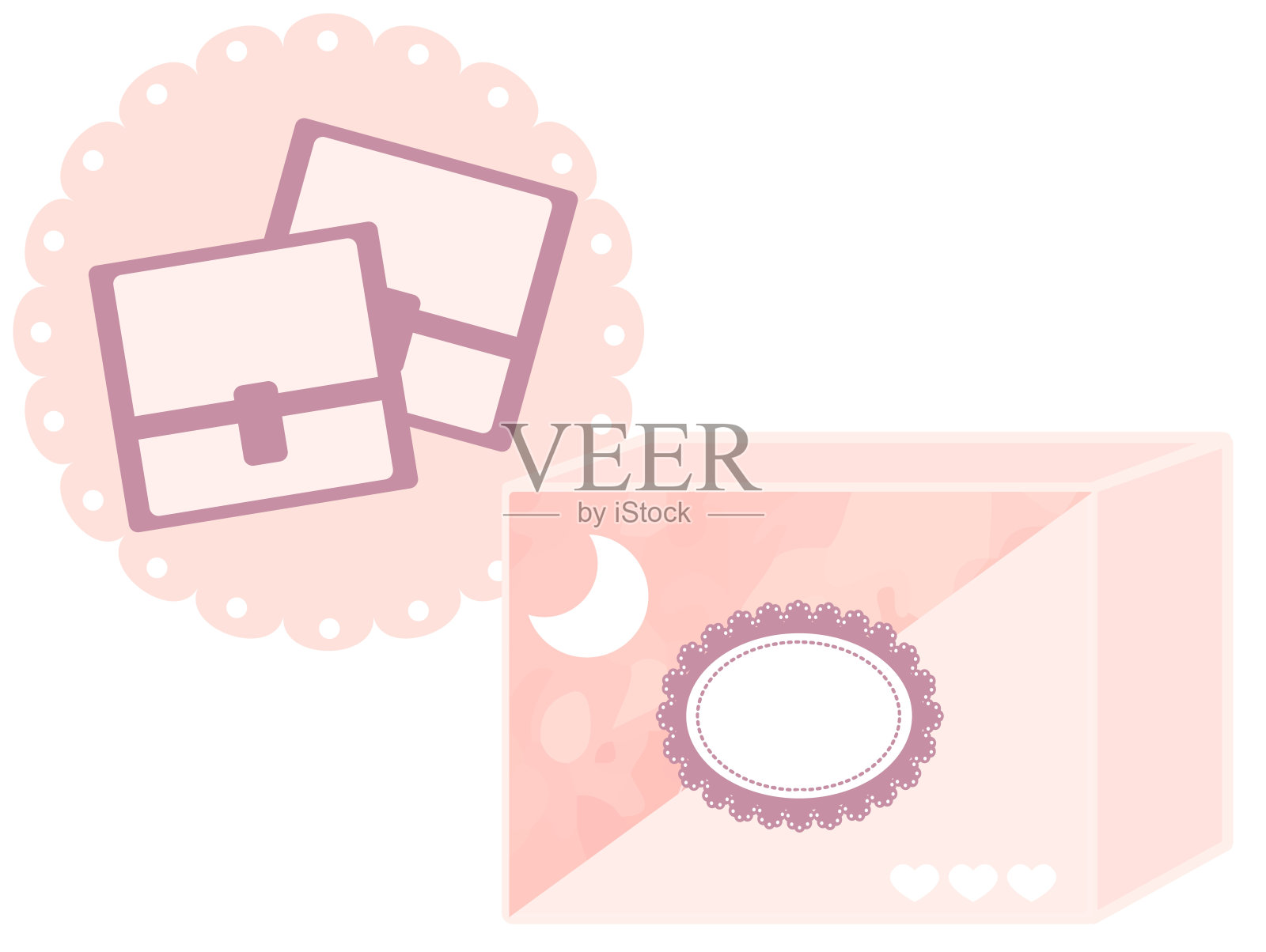 这是卫生巾的插图。设计模板素材