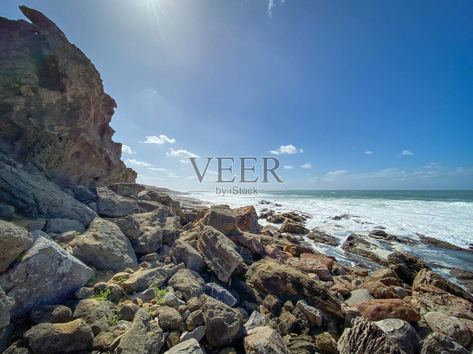 南非Plettenberg湾,Robberg自然保护区海岸的岩石风景照片摄影图片