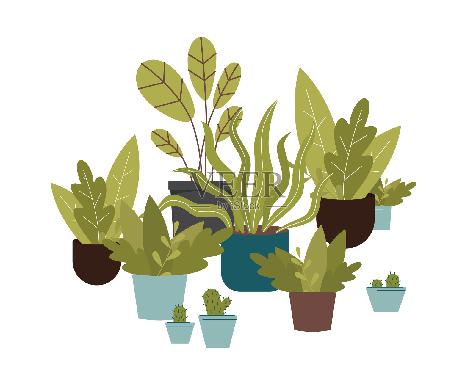 都市丛林时尚家居装饰元素设计元素图片