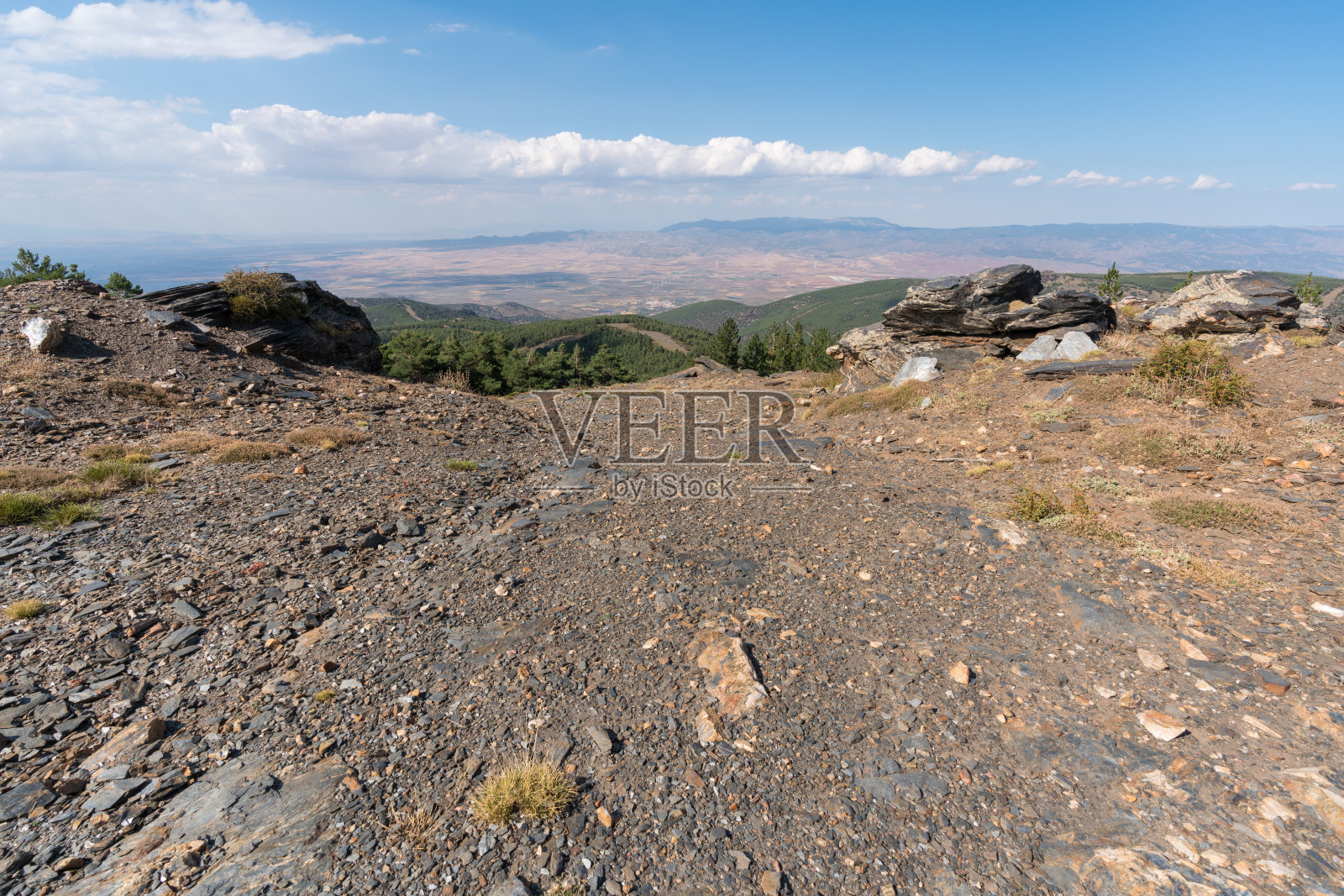 内华达山脉的多山景观照片摄影图片