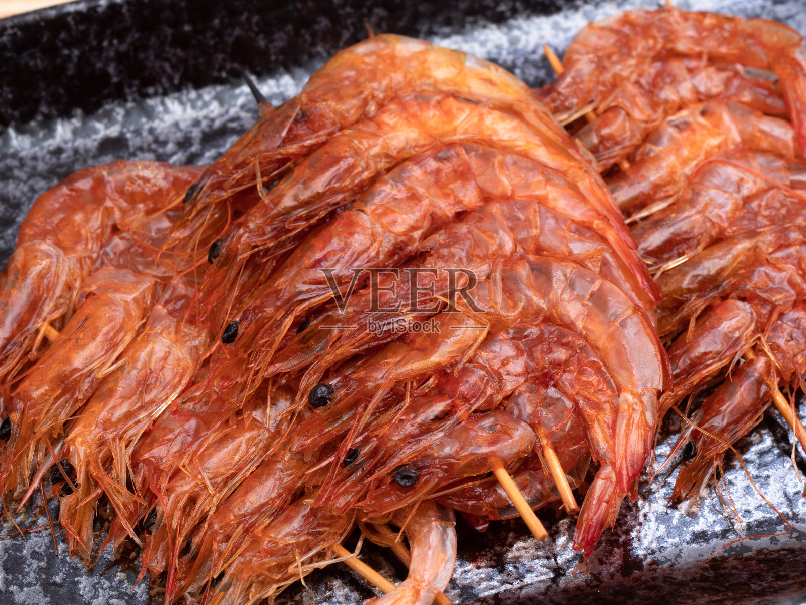 虾Onigarayaki照片摄影图片