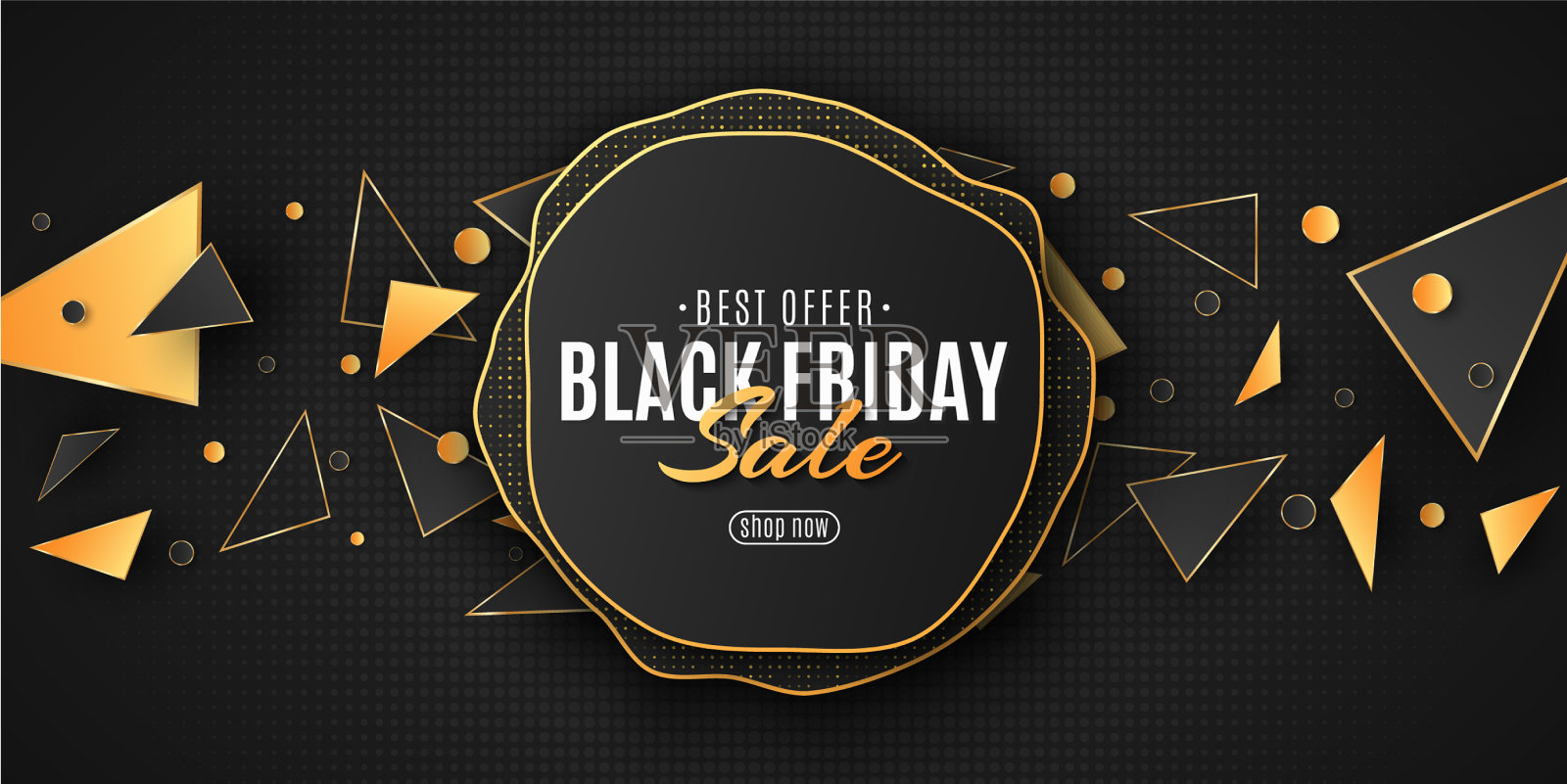 几何设计的黑色星期五波浪和插画图片素材