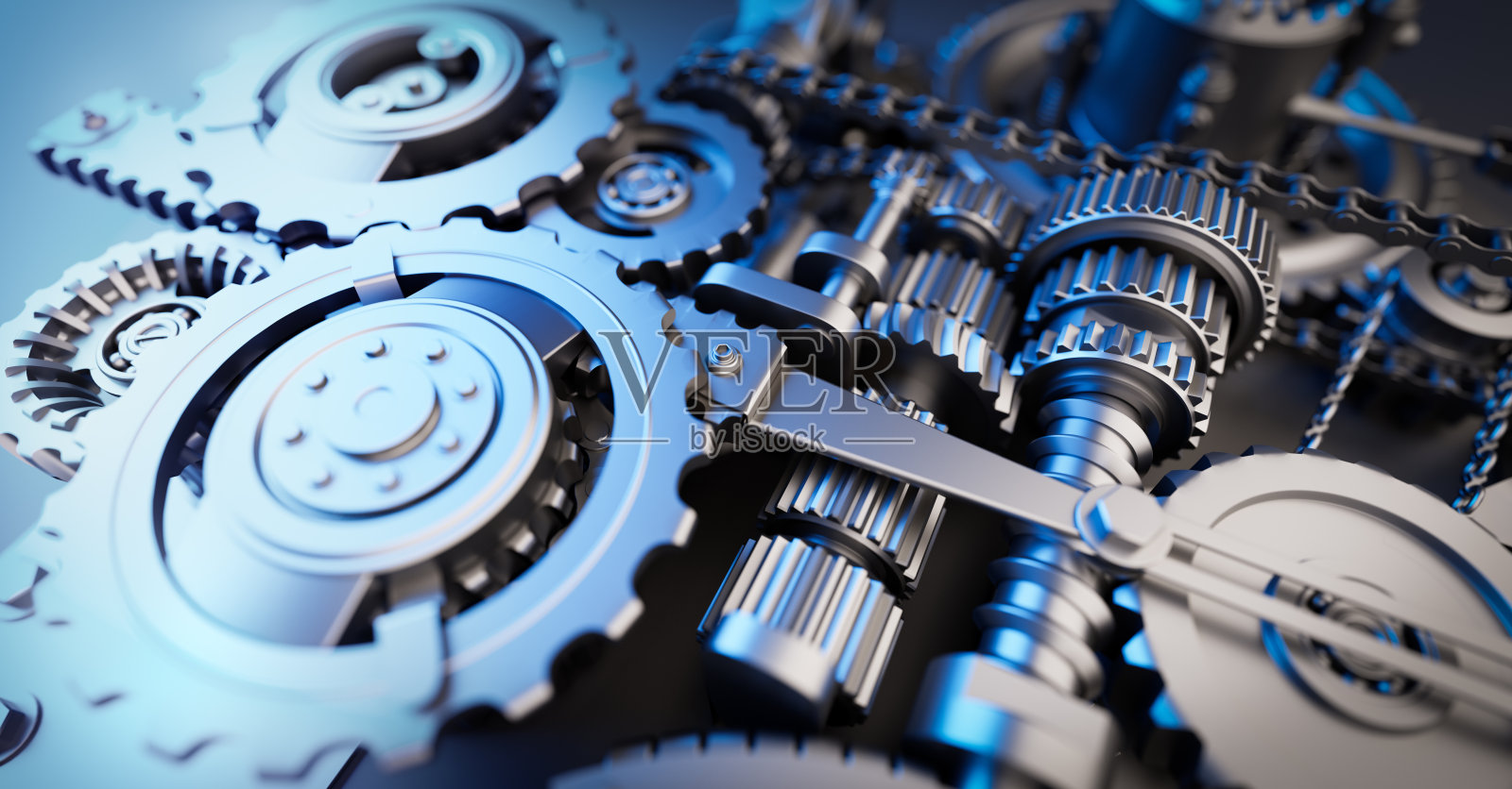 齿轮和齿轮机构。工业机器、发动机照片摄影图片