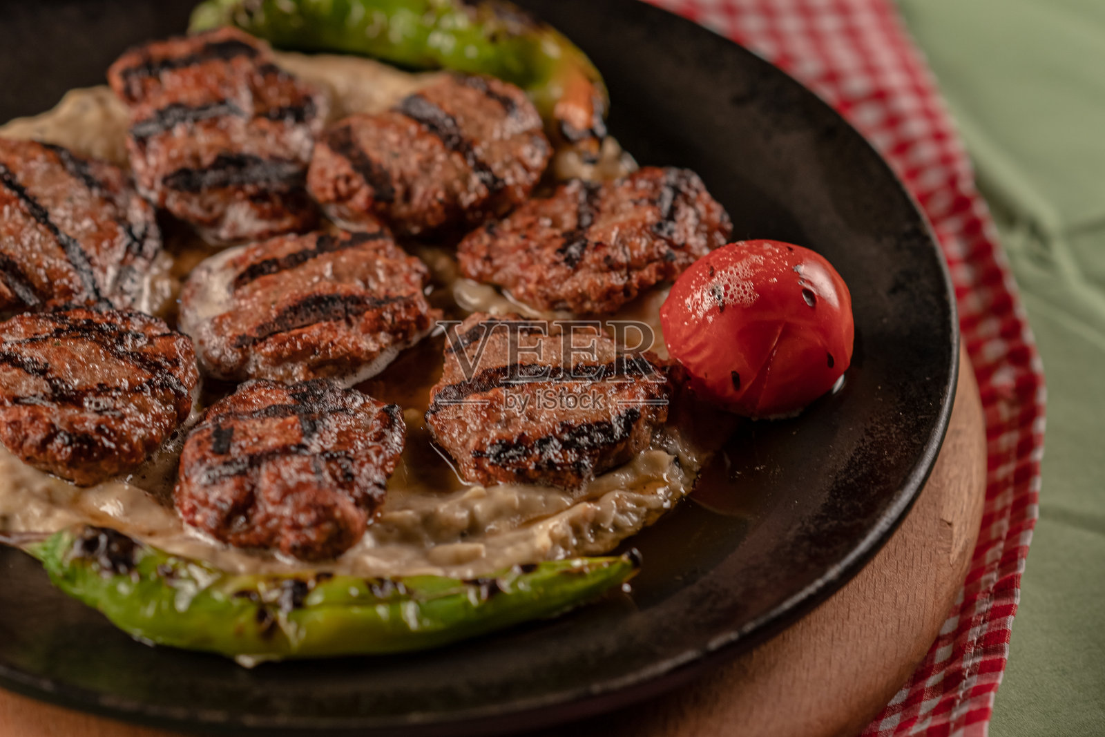 烤肉丸照片摄影图片