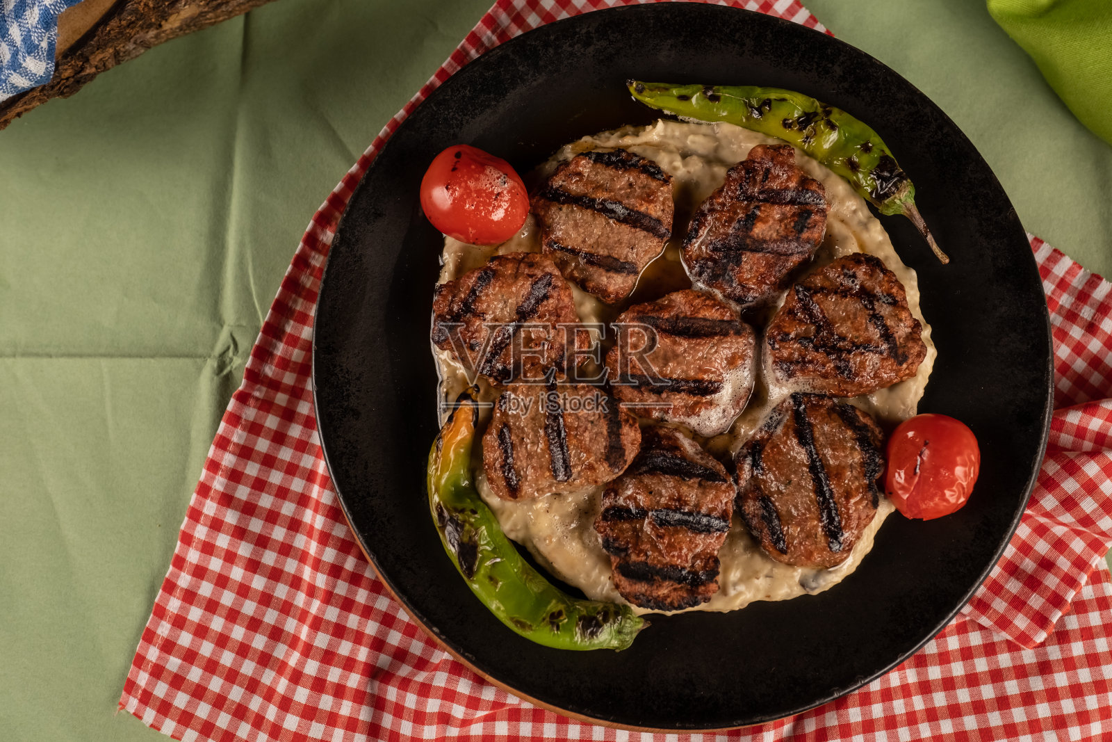 烤肉丸照片摄影图片